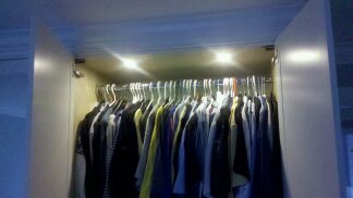 LED Lighting in closet