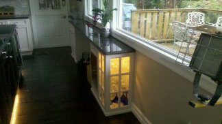 LED Lighting in cabinet